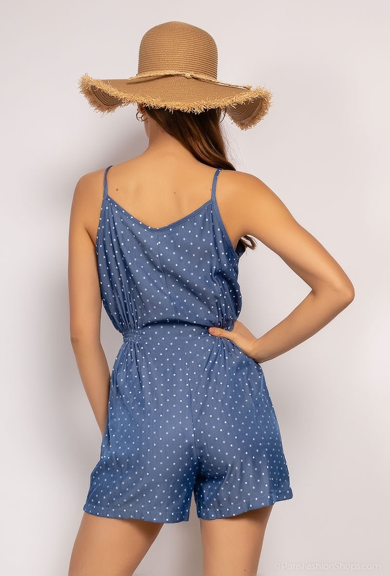 Mono spotted playsuit