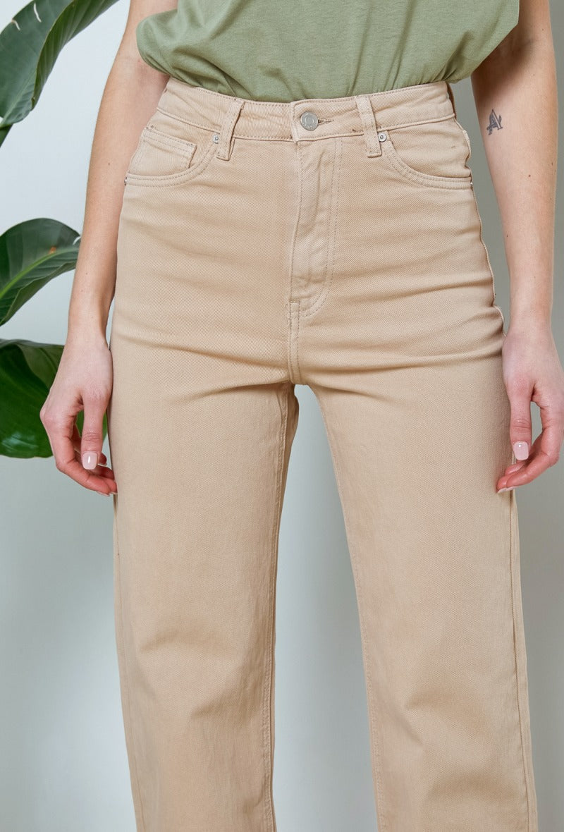 Pantalón high waist wide leg trouser