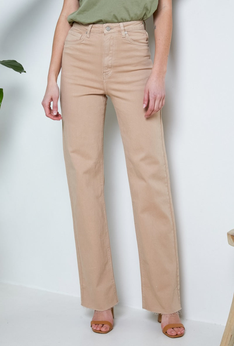 Pantalón high waist wide leg trouser