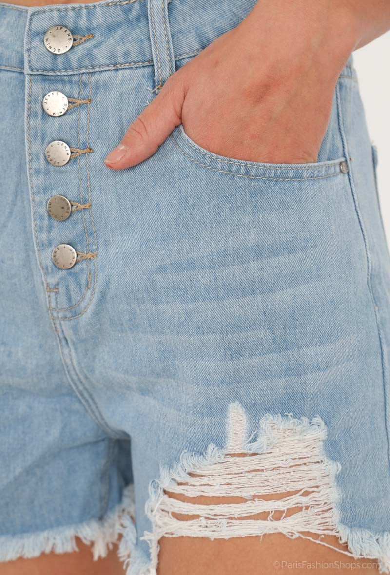 Zerrissene Shorts in Jeans