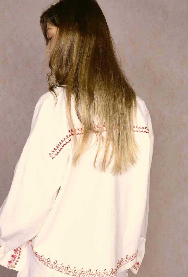 Chaqueta embroidered cotton jacket